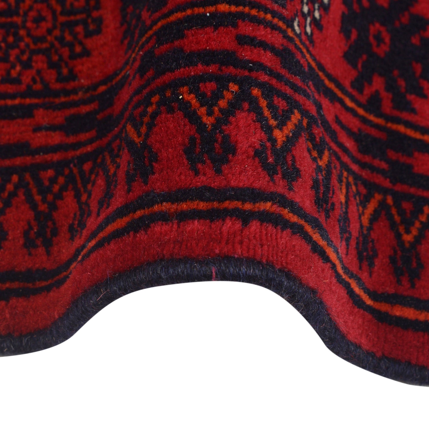 Bokhara Rug Handmade Vibrant Red Medallion 6' Runner