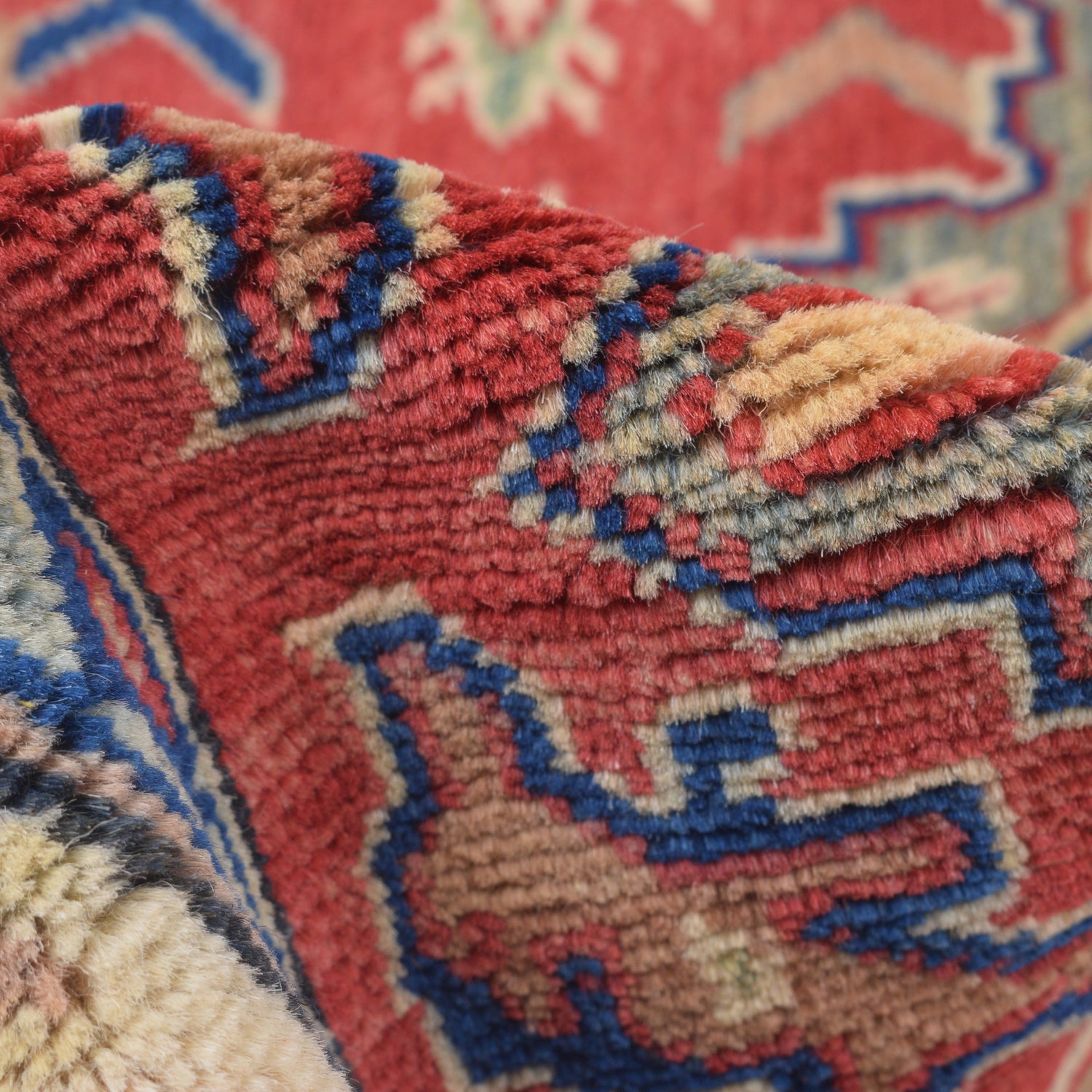 Kazak Rug Handmade Red Medallion 3x5 ft
