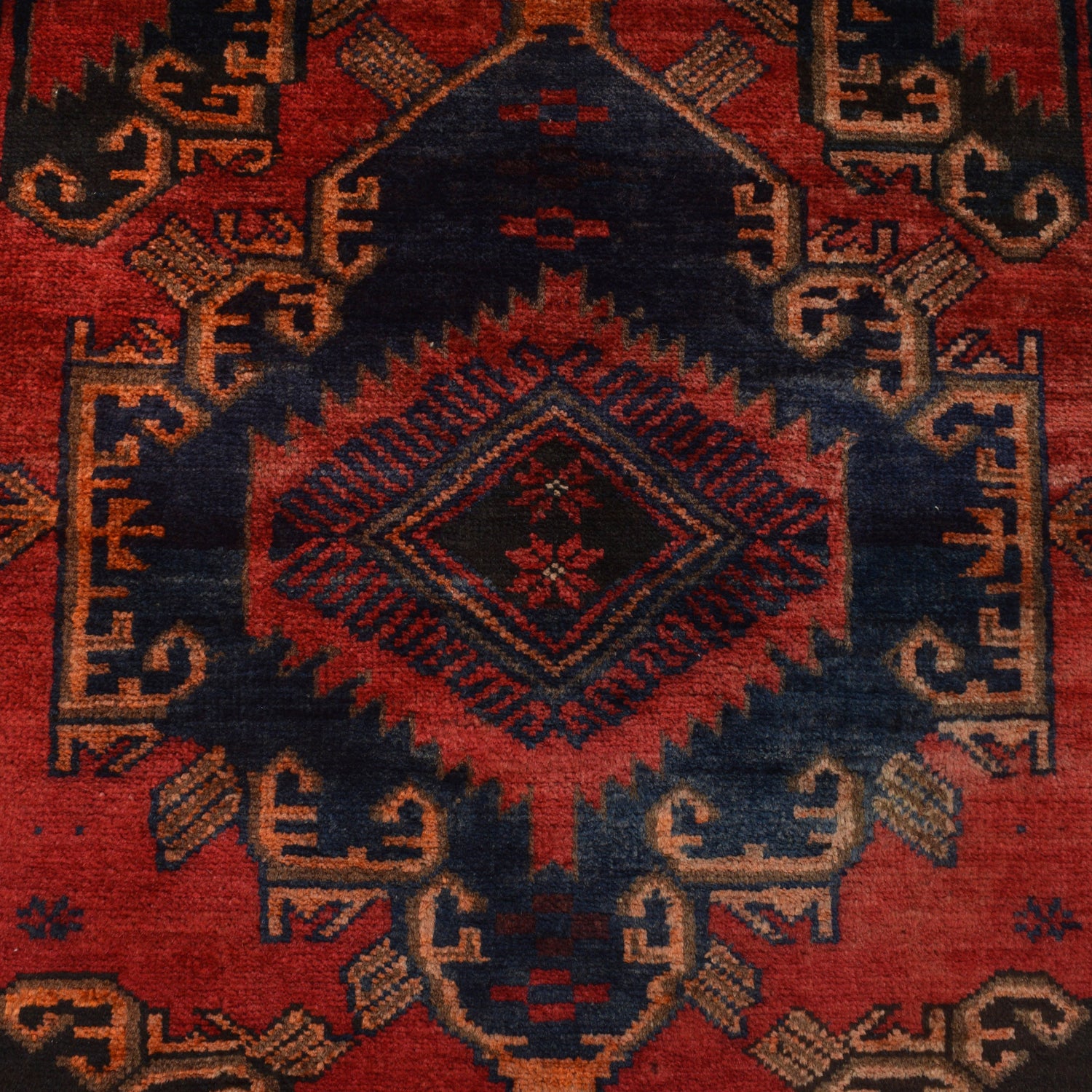 Baluchi Rug Handmade Red Geometric -