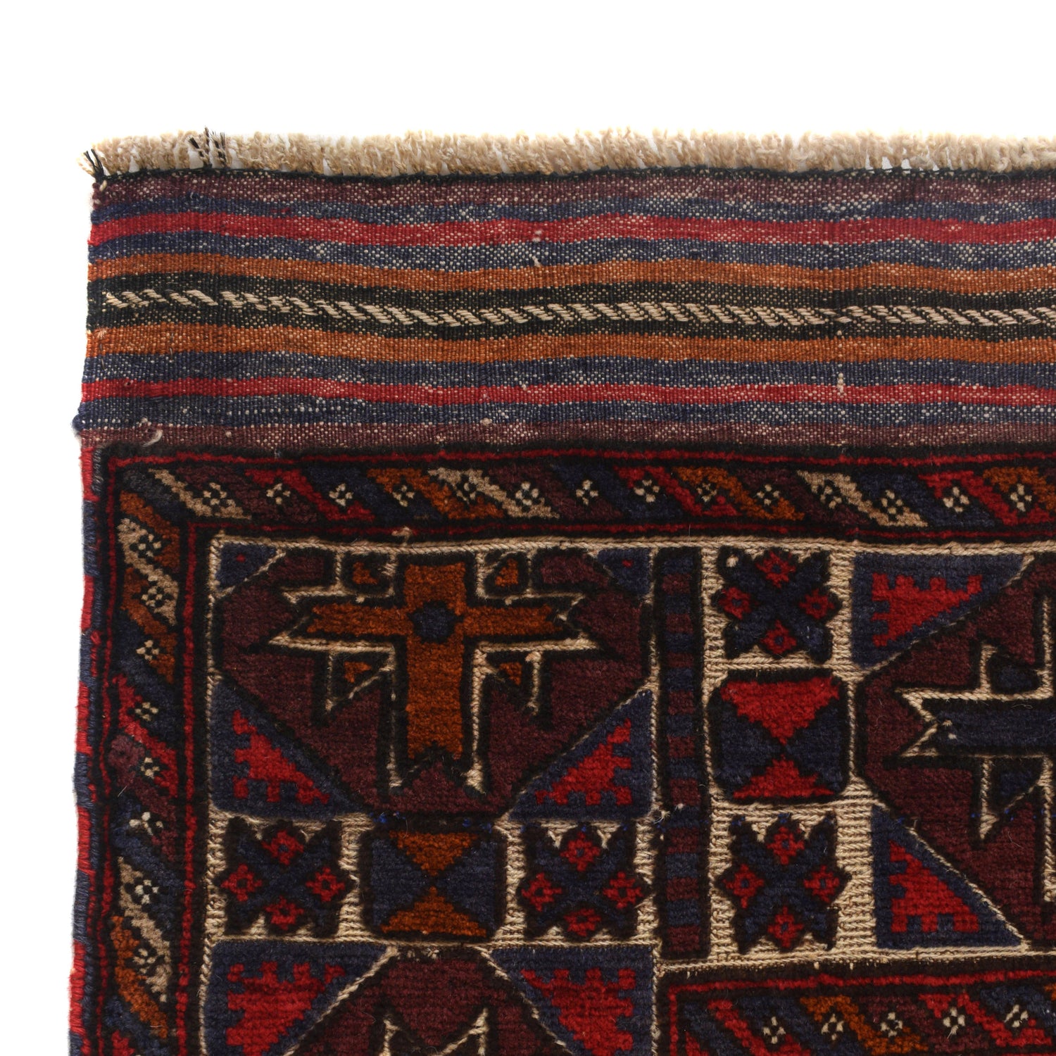 Barjasta Area Rug Handmade Beige Floral 4x6 ft