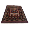 Barjasta Area Rug Handmade Beige Floral 4x6 ft