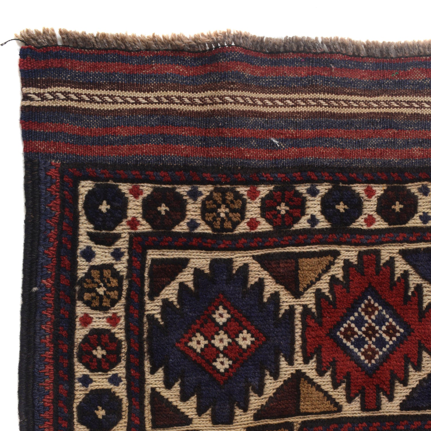 Barjasta Area Rug Handmade Beige Floral 4x6 ft
