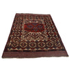 Barjasta Area Rug Handmade Beige Floral 4x6 ft