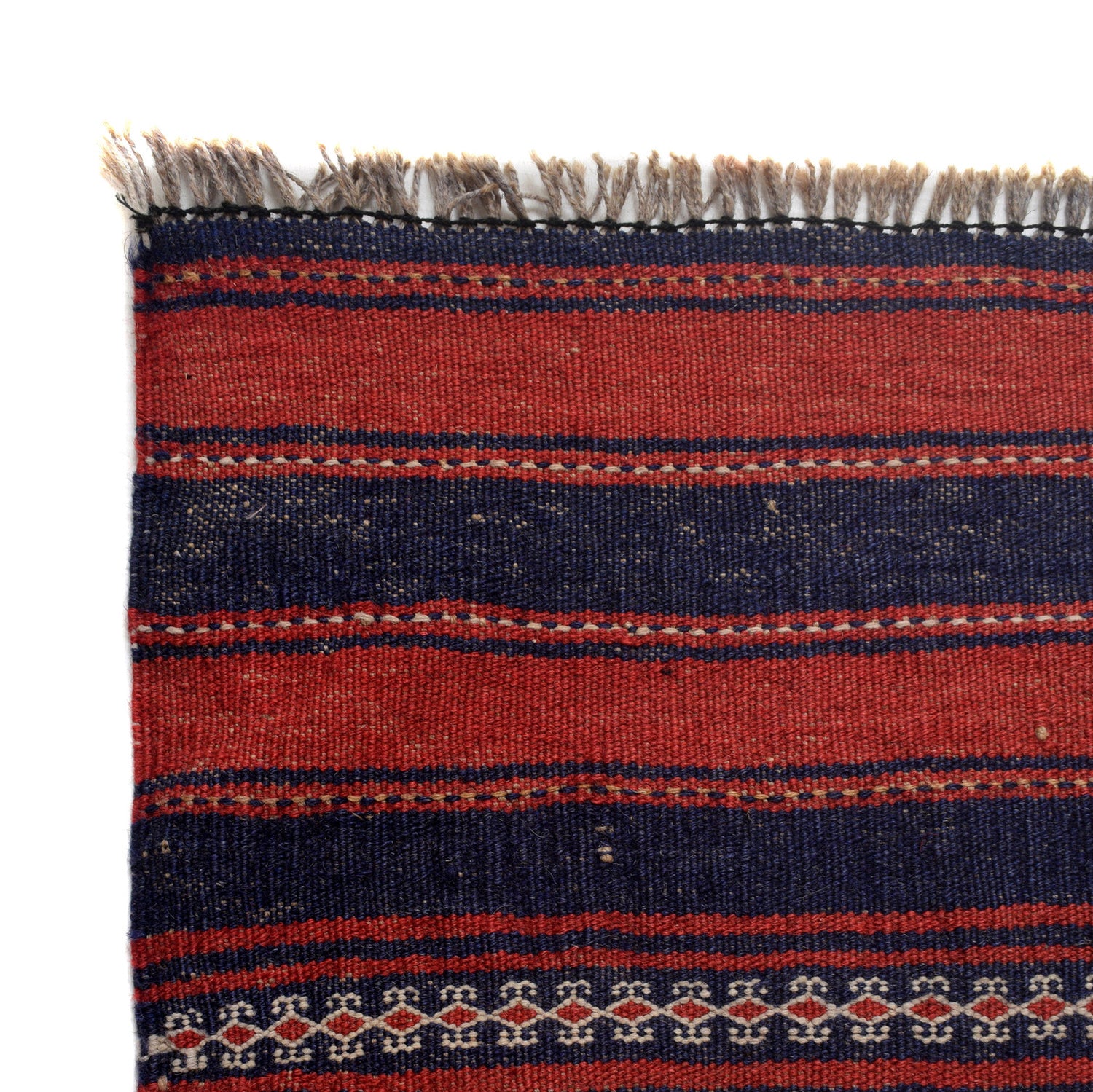 Laghari Kilim Area Rug Handmade Multi Geometric 4x7 ft