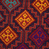 Laghari Kilim Area Rug Handmade Multi Geometric 4x7 ft