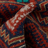 Laghari Kilim Area Rug Handmade Multi Geometric 4x7 ft