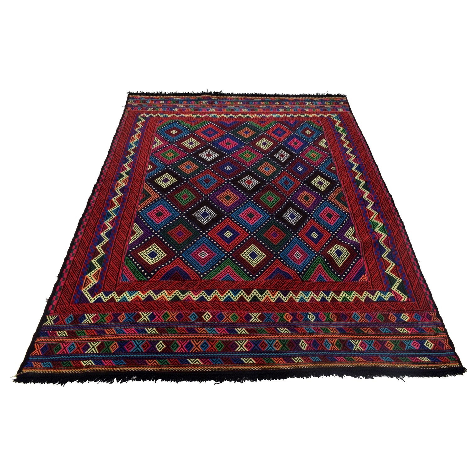 Suzuni Kilim Runner Handmade Multi 4x7 ft