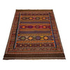 Laghari Kilim Area Rug Handmade Multi Geometric 5x8 ft