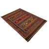 Laghari Kilim Area Rug Handmade Multi Geometric 5x8 ft