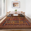 Laghari Kilim Area Rug Handmade Multi Geometric 5x8 ft
