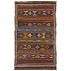 Laghari Kilim Area Rug Handmade Multi Geometric 4x6 ft
