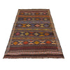 Laghari Kilim Area Rug Handmade Multi Geometric 4x6 ft