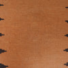 Table Sheet Area Rug Runner Handmade Brown Curvilinear 6'