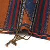 Table Sheet Runner Rug Handmade Brown Curvilinear 6' Runner