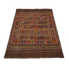 Laghari Kilim Area Rug Handmade Multi Geometric 5x8 ft