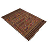 Laghari Kilim Area Rug Handmade Multi Geometric 5x8 ft