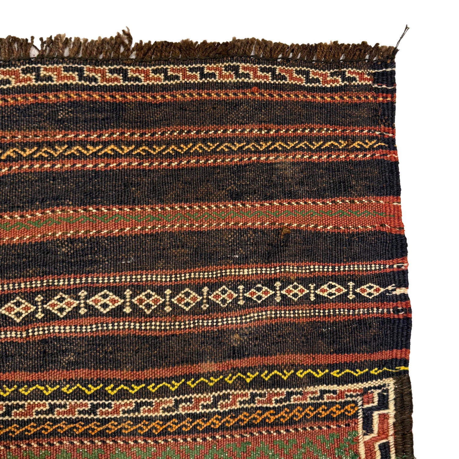 Laghari Kilim Area Rug Handmade Multi Geometric 5x8 ft