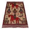 Pictorial Rug Handmade Multi Design