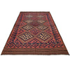 Maimana Kilim Area Rug Handmade Red Floral 6x9 ft