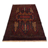 Baluchi Rug Handmade Multi Geometric 4x7 ft