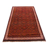 Baluchi Rug Handmade Red Geometric 4x7 ft