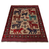 Pictorial Rug Handmade Multi Design