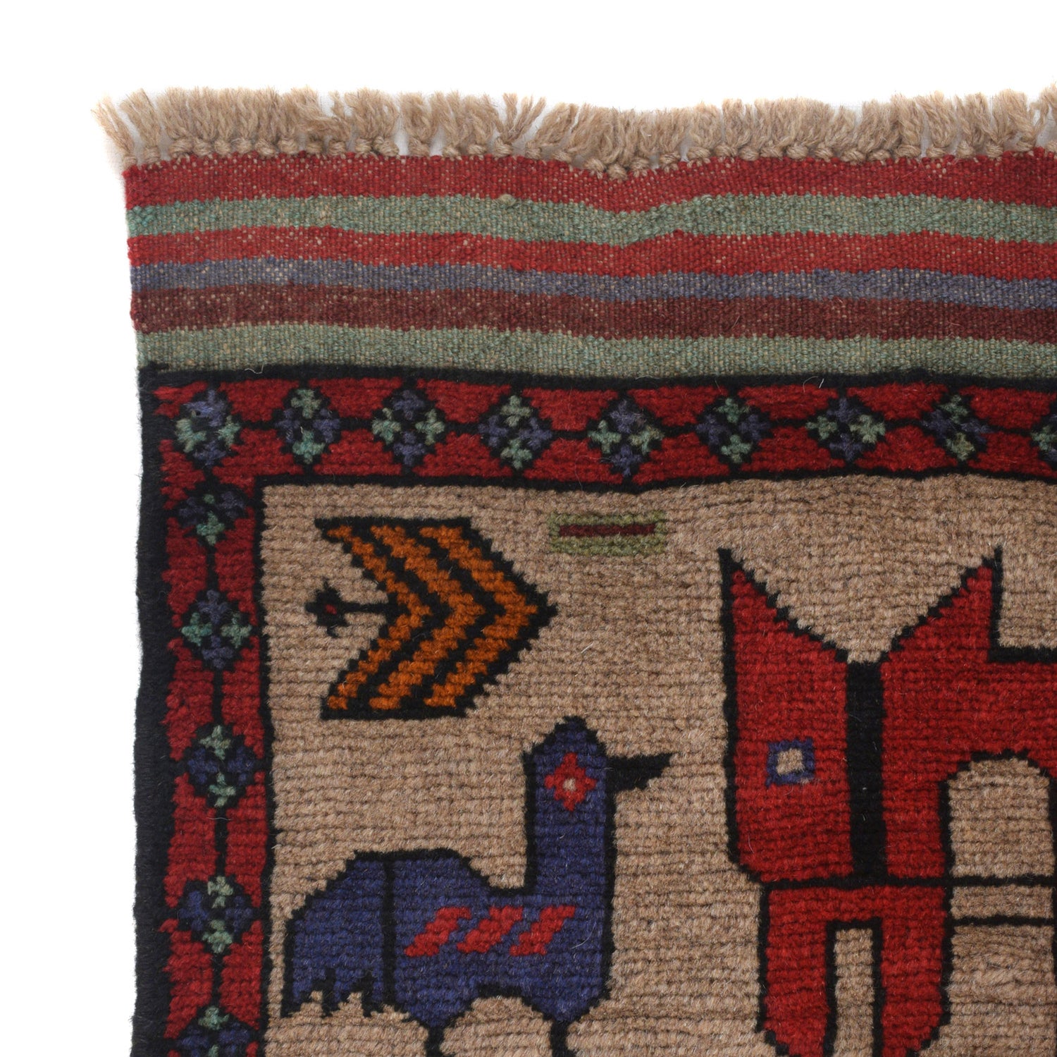 Pictorial Rug Handmade Multi Design