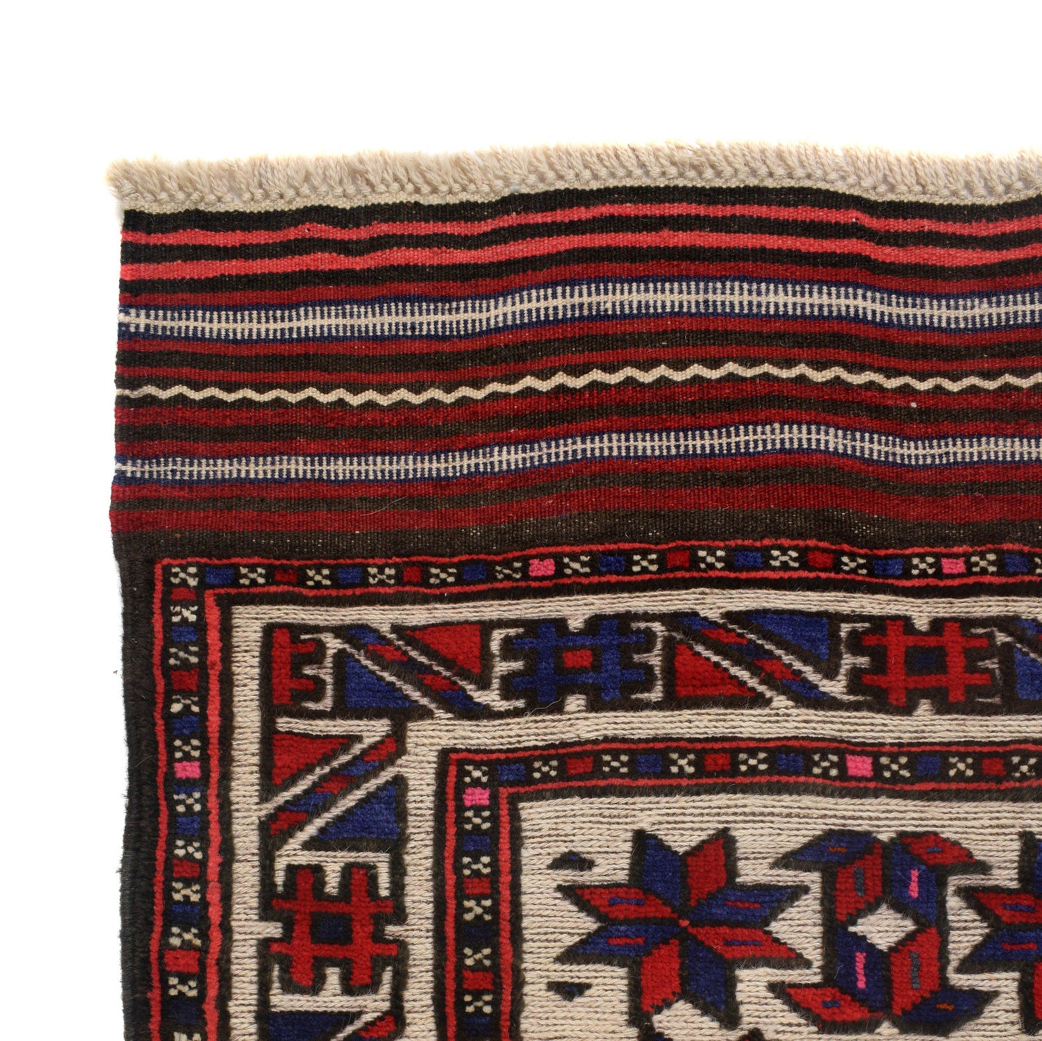 Barjasta Area Rug Handmade Beige Floral 4x6 ft