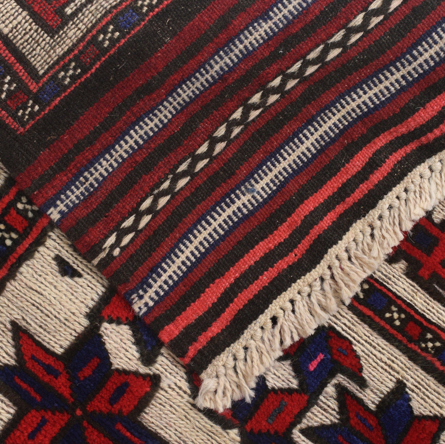 Barjasta Area Rug Handmade Beige Floral 4x6 ft