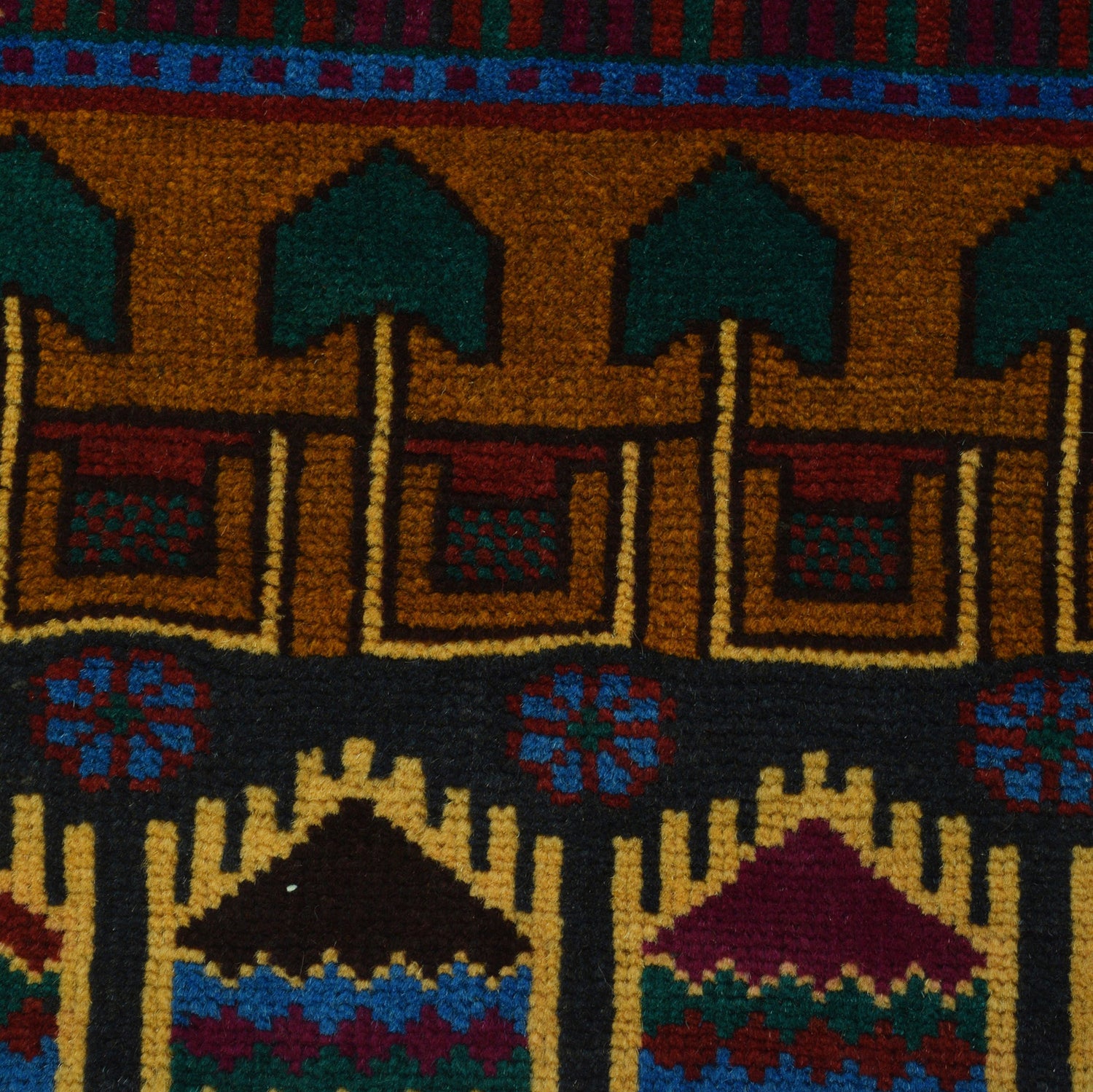 Pictorial Rug Handmade Multi Design