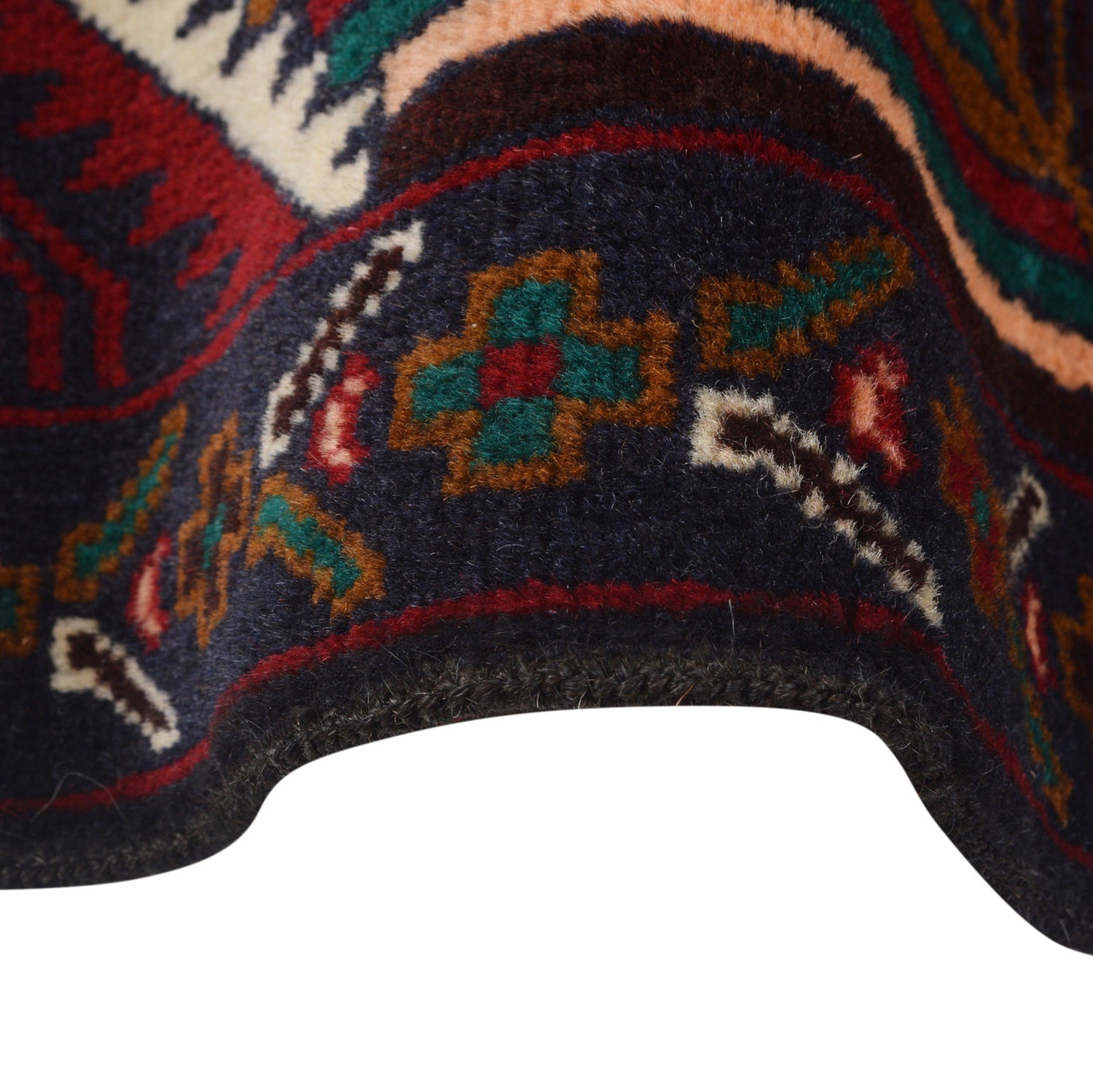 Baluchi Rug Handmade Multi Geometric 4x6 ft