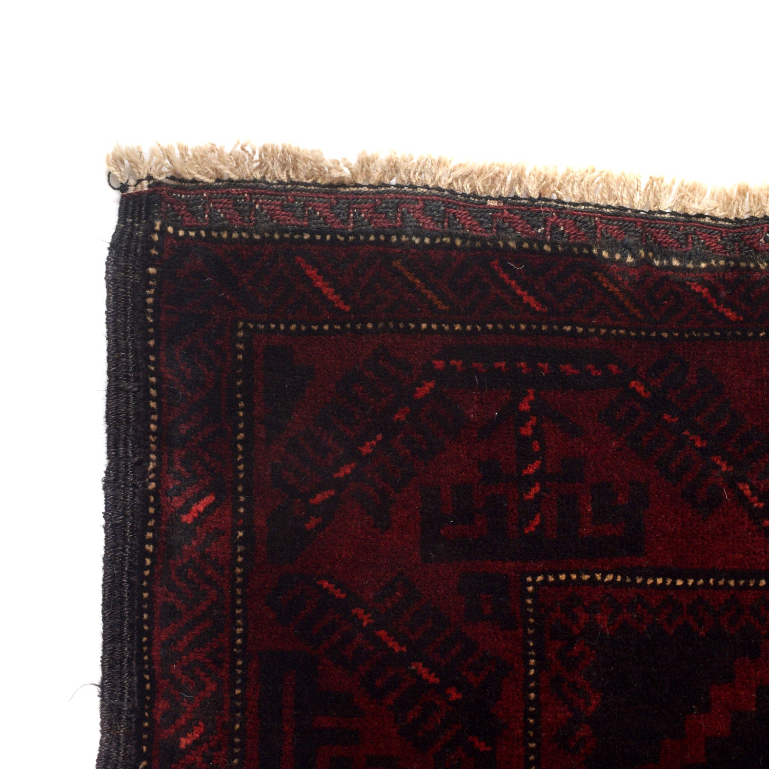 Baluchi Rug Handmade Multi Geometric 4x6 ft
