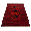 Baluchi Rug Handmade Red Geometric 4x6 ft