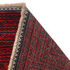 Baluchi Rug Handmade Red Geometric 4x6 ft