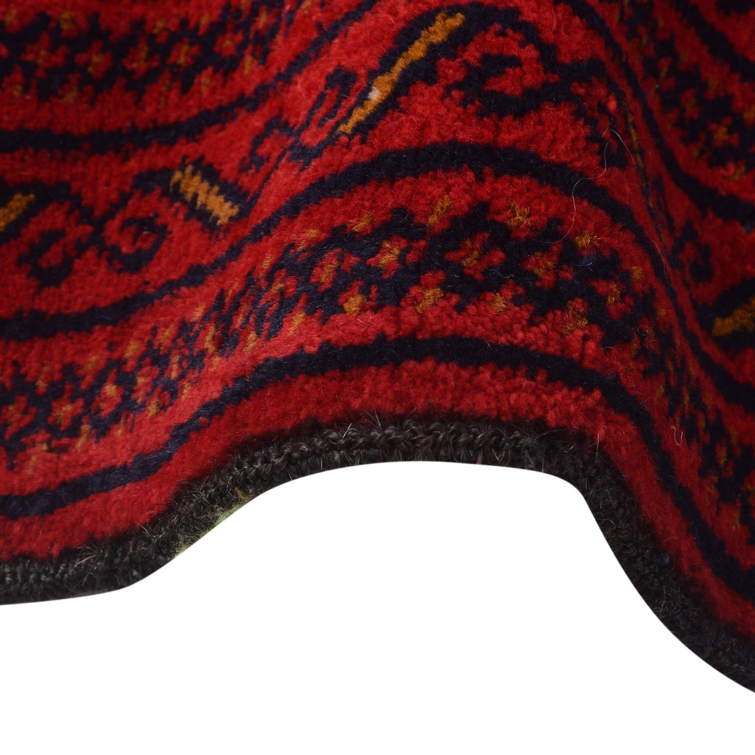 Baluchi Rug Handmade Red Geometric 4x6 ft