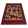 Pictorial Rug Handmade Multi Design