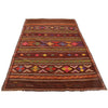 Laghari Kilim Area Rug Handmade Multi Geometric 5x8 ft