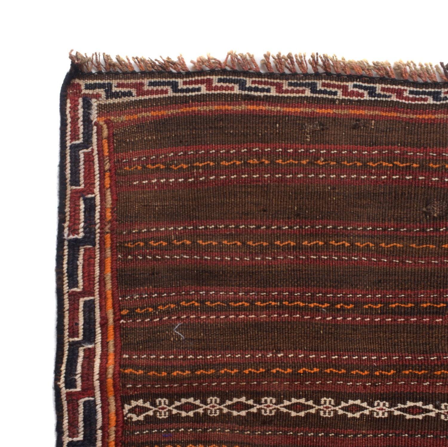 Laghari Kilim Area Rug Handmade Multi Geometric 5x8 ft