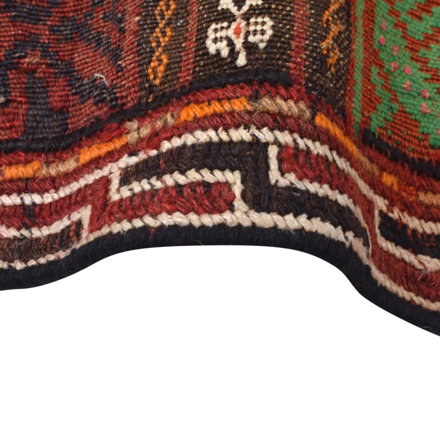 Laghari Kilim Area Rug Handmade Multi Geometric 5x8 ft