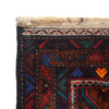 Baluchi Rug Handmade Red Geometric 4x6 ft