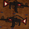 War Area Rug Handmade Brown Riffle 3x5 ft