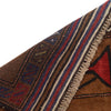 War Area Rug Handmade Brown Riffle 3x5 ft