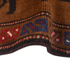 War Area Rug Handmade Brown Riffle 3x5 ft