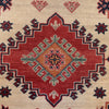 Kazak Rug Handmade Beige Medallion 4x7 ft