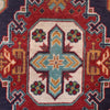 Kazak Rug Handmade Blue Medallion 3x5 ft