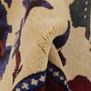 War Area Rug Handmade Ivory Helicopter + Tank 2x4 ft