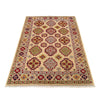Kazak Rug Handmade Ivory Medallion 4x6 ft