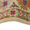 Kazak Rug Handmade Ivory Medallion 4x6 ft