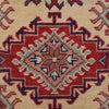Kazak Rug Handmade Ivory Medallion 2x4 ft
