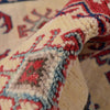 Kazak Rug Handmade Ivory Medallion 2x4 ft